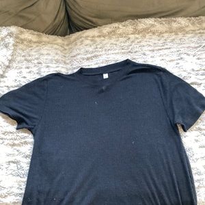 Black see-thru shirt short sleeve RVCA brand great fitting shirt!